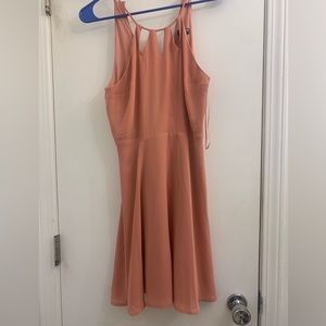Express halter front dress